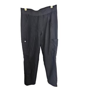 Figs Scrub Pants Black Bottoms Nurse Uniform Women M with Pockets